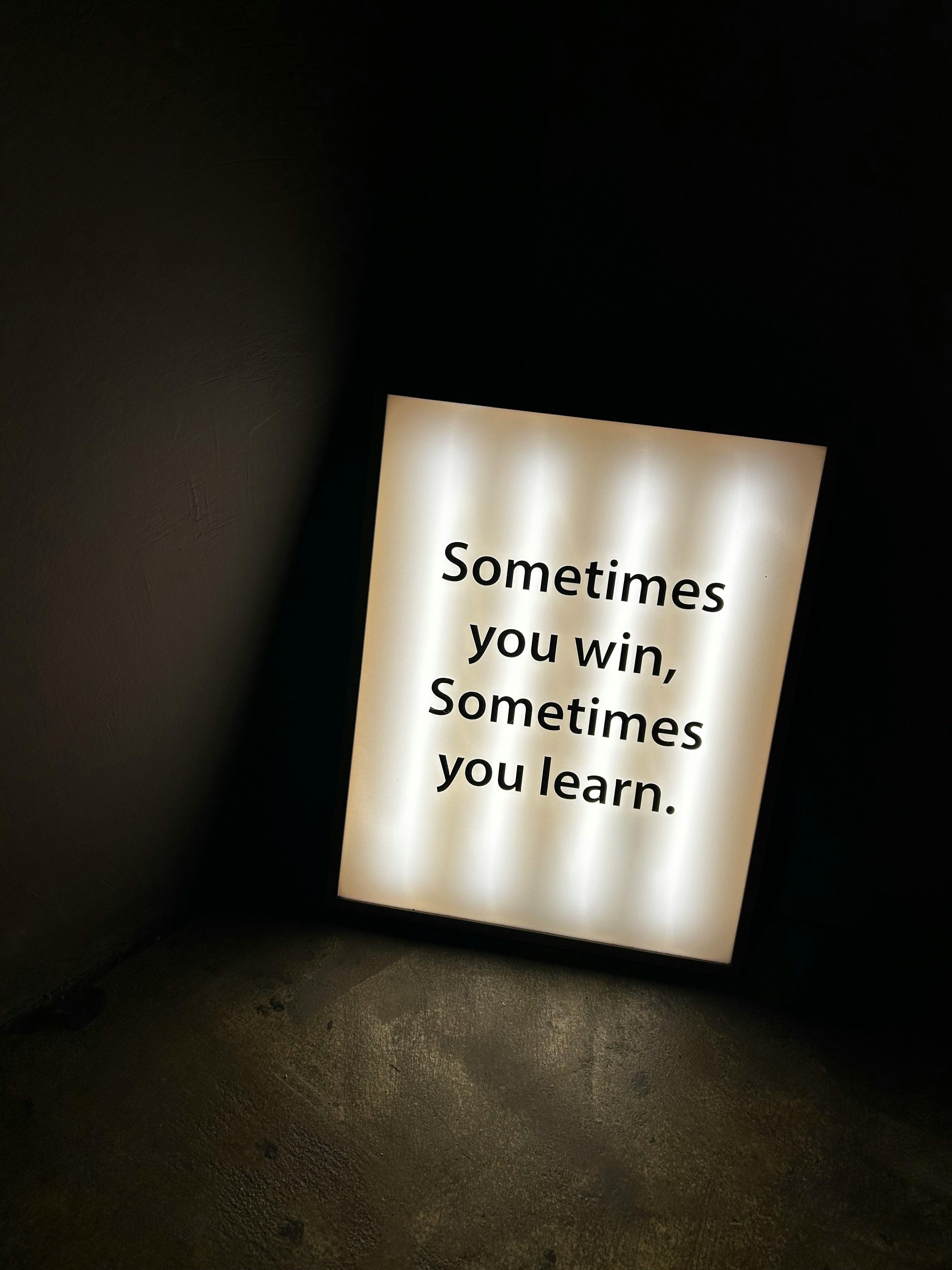 failure is the key to high performance