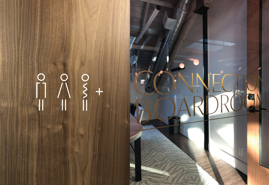 brand identity, coworking, brand expansion, brand re-fresh, typography, custom type, signage, interiors, communications