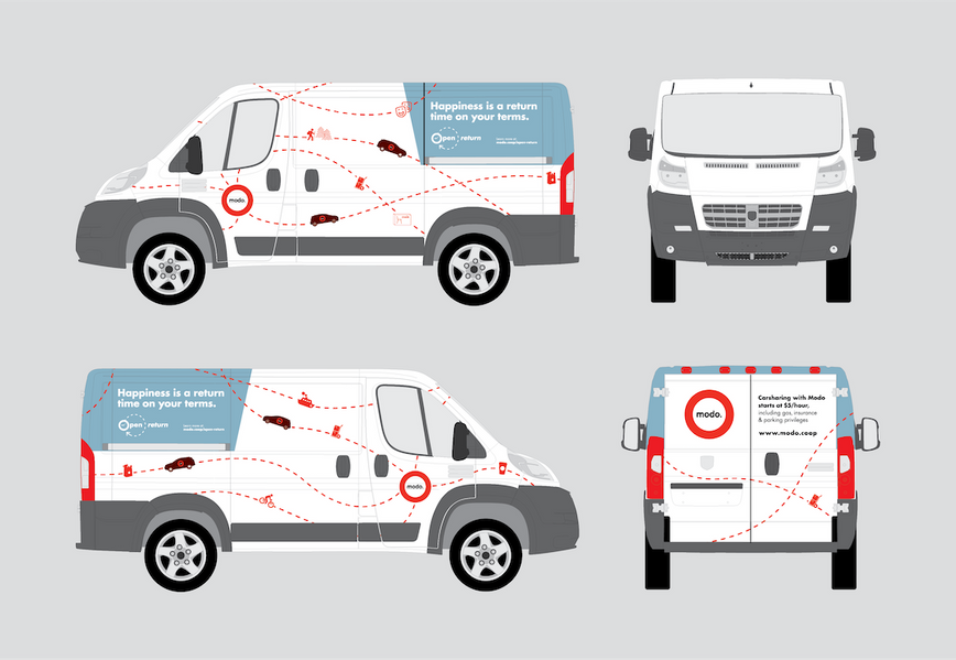 branding, identity design, carshare, open returns, communication design