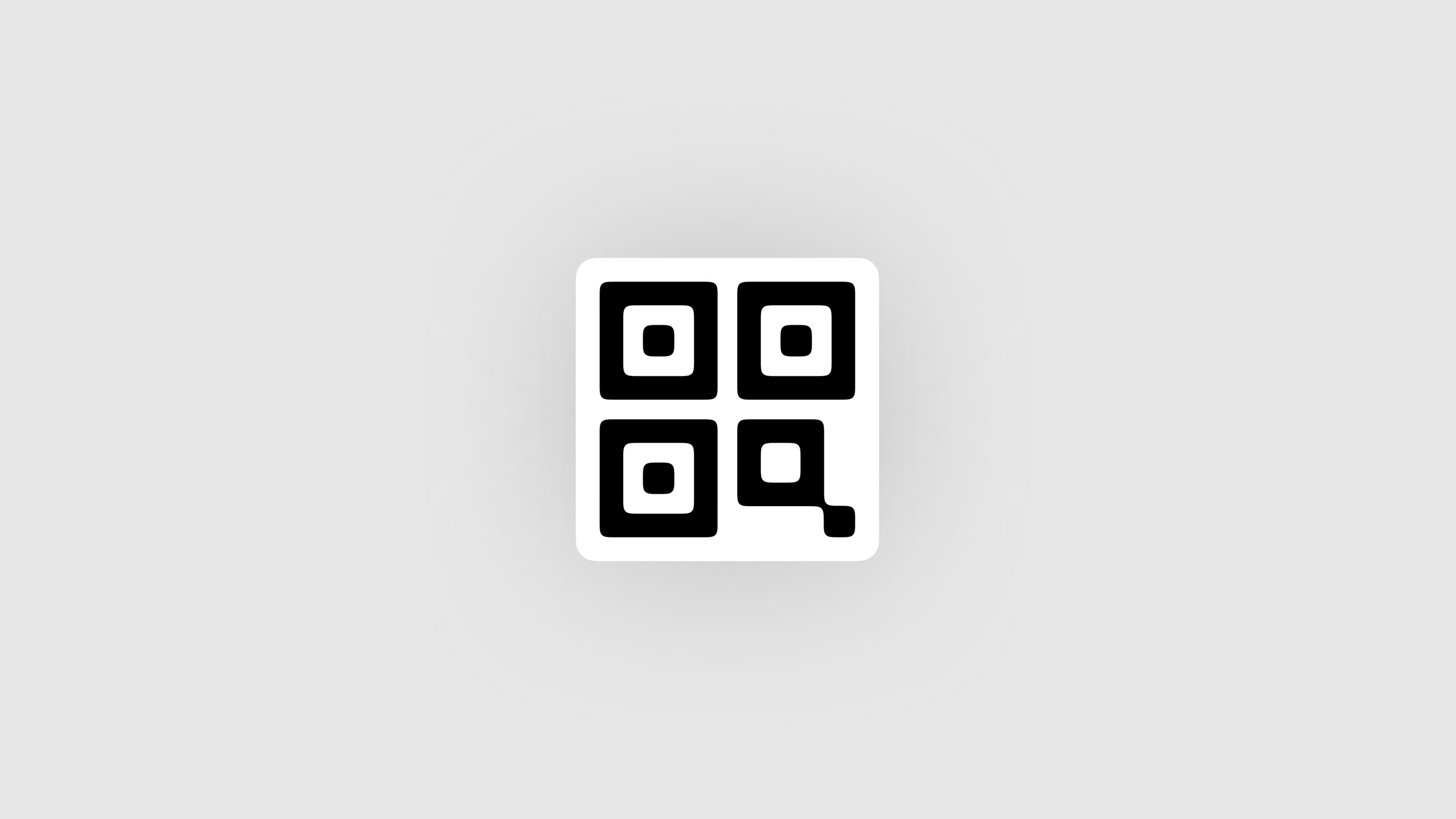QR-Codes.com four-square QR symbol on a white tile
