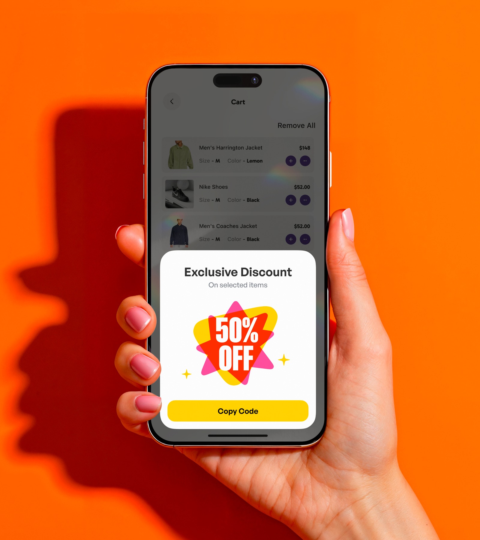 Wethrift app popup design