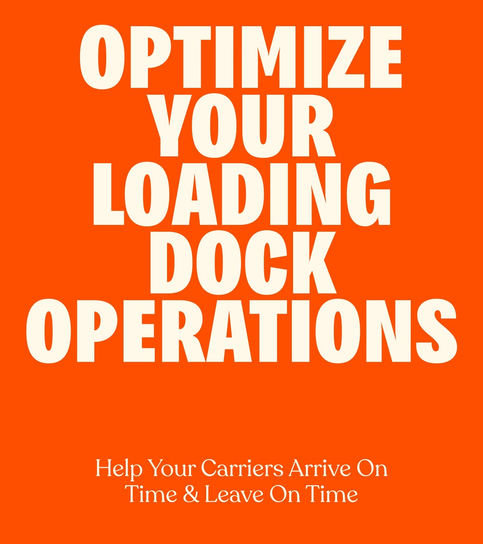 DataDocks graphic reading Optimize Your Loading Dock Operations