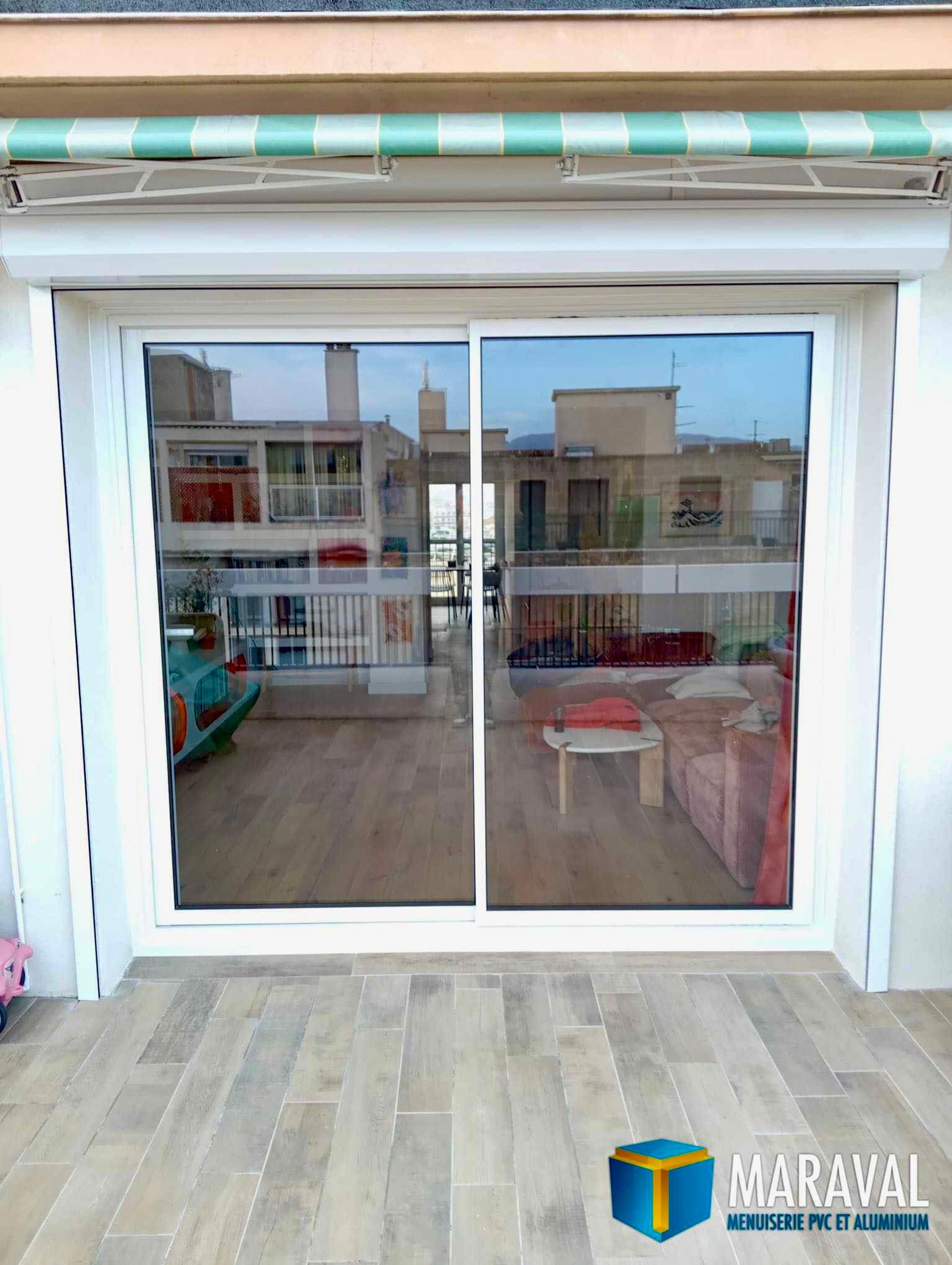 Volet Battant Aluminium Gris Marseillais - Élégance & Durabilité miniature 4