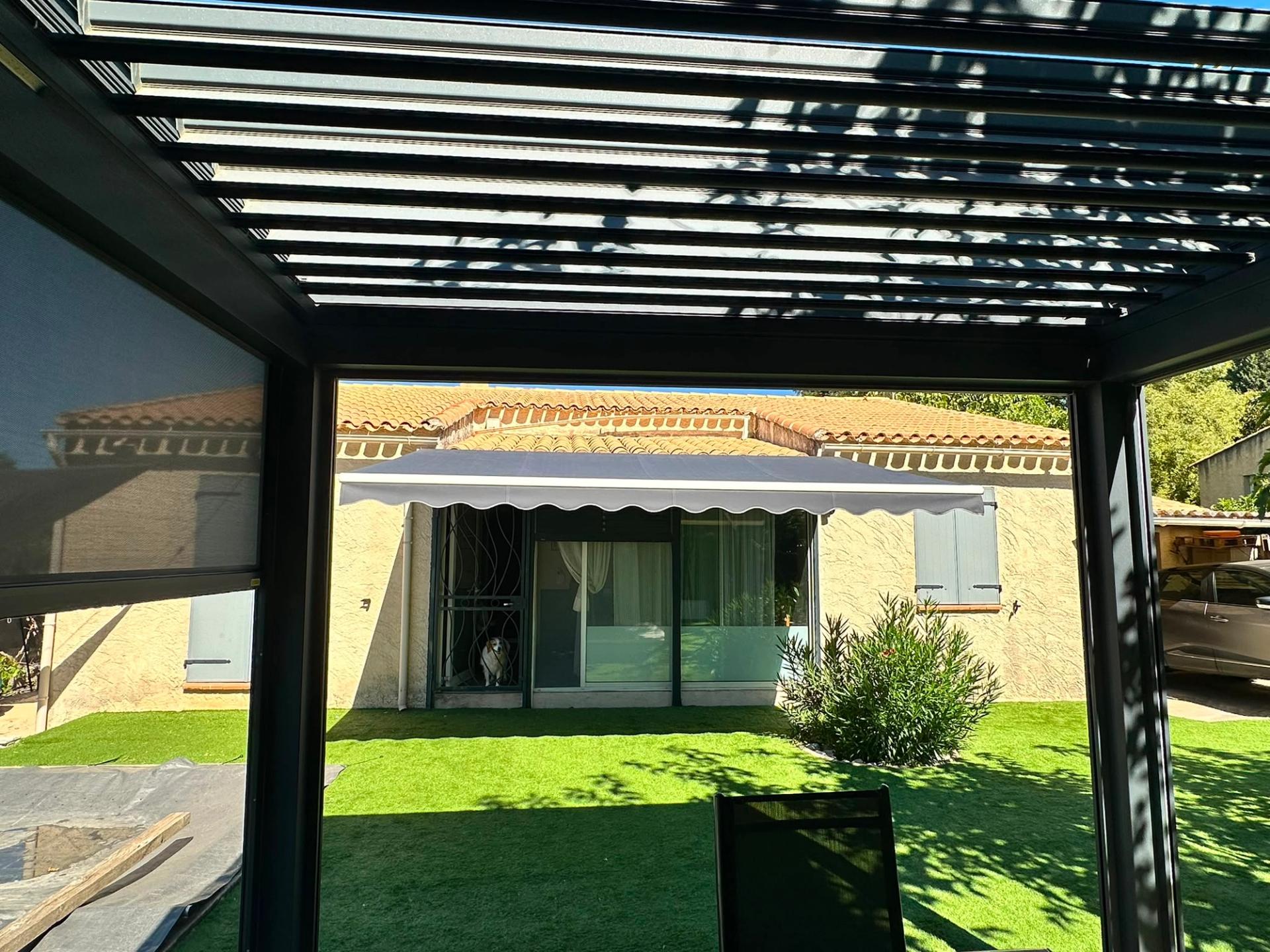Remplacement toile store banne et installation store ZIP PERGOLA miniature 2