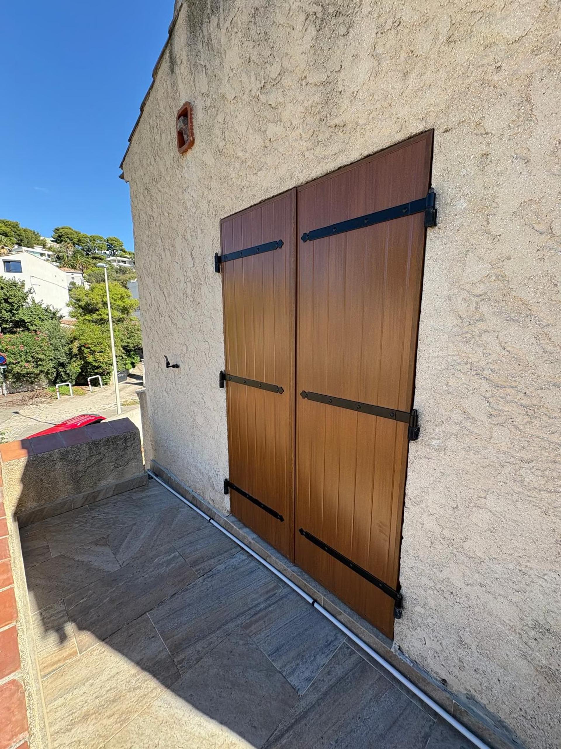 VOLET BATTANT ALU EFFET BOIS miniature 6