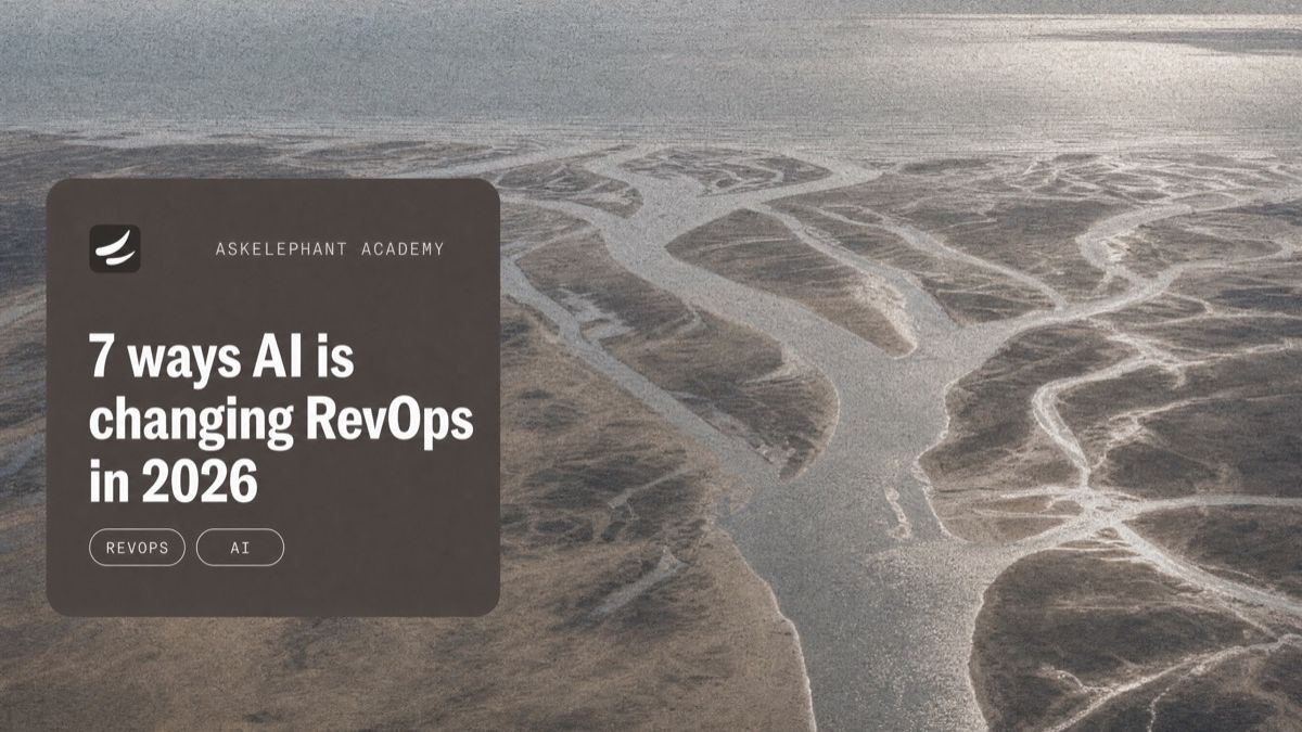 7 ways AI is changing revenue operations in 2026 - CRM automation, churn alerts, and handoff documents