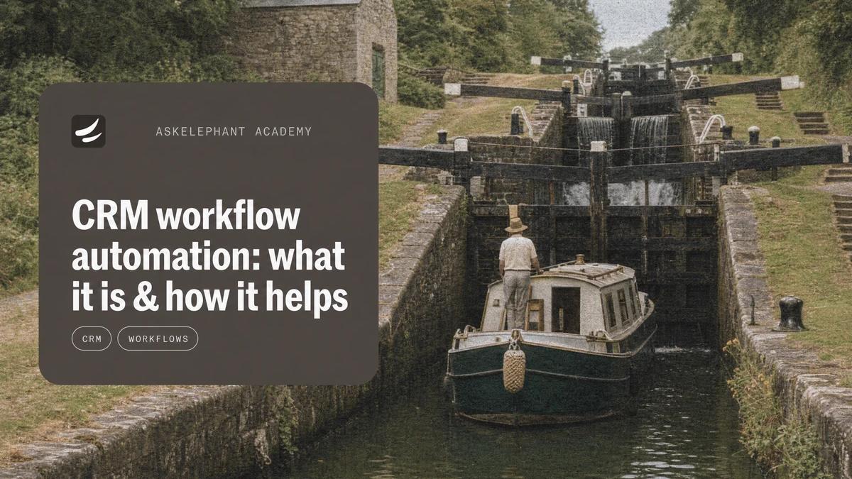 CRM workflow automation explained for revenue teams
