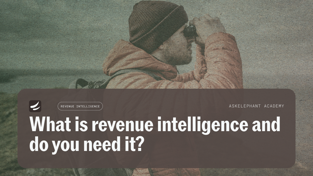 What is revenue intelligence and how it compares to revenue automation for sales teams