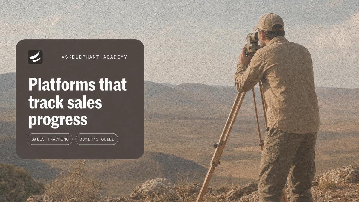 Platforms that track sales progress for revenue teams