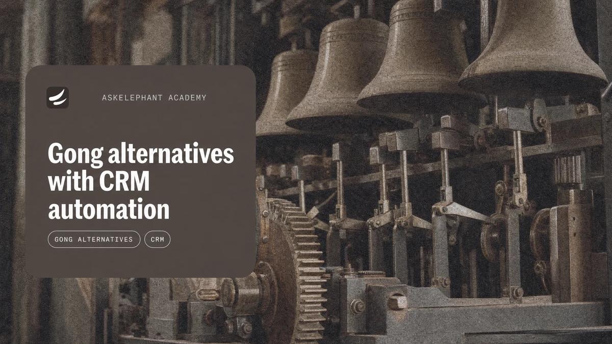 Gong alternatives with automatic CRM updates