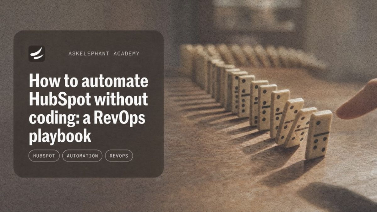 How to automate HubSpot without coding for RevOps teams