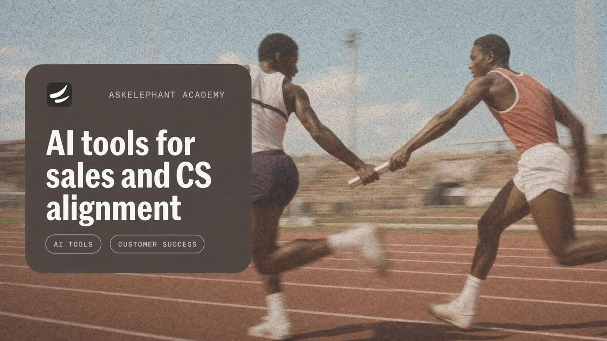 AI tools for sales and customer success alignment