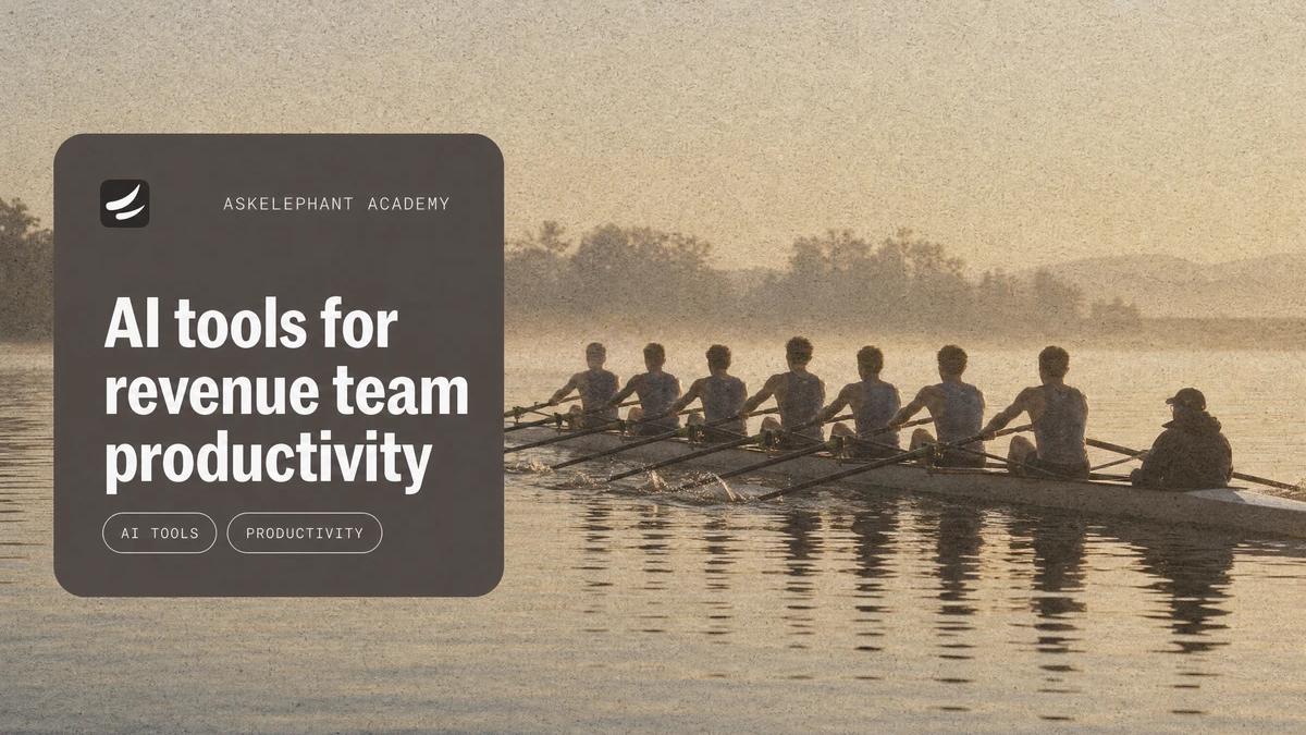 AI tools for improving revenue team productivity