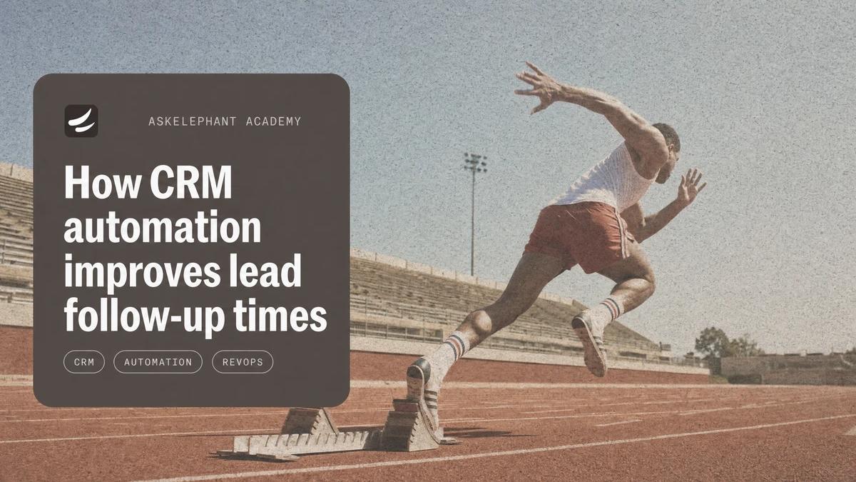 How CRM automation improves sales lead follow-up times