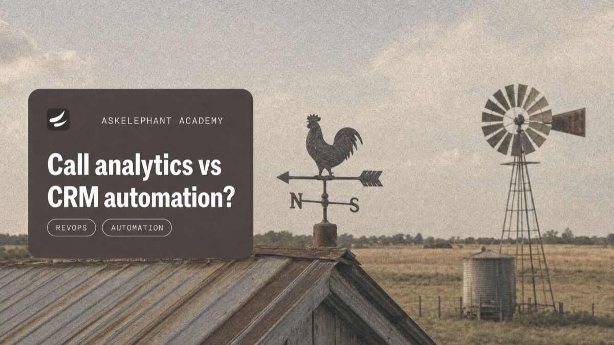 Comparison of sales call analytics and CRM automation workflows for revenue teams