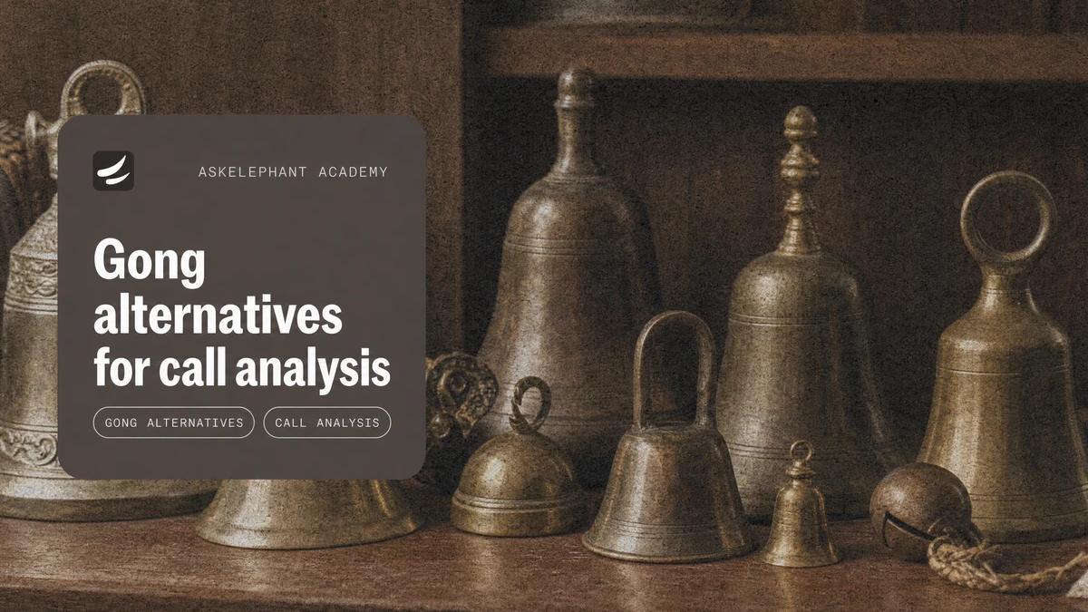 Gong alternatives for sales call analysis