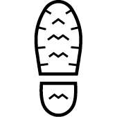 Grippy rubber sole