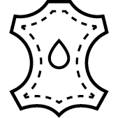 Water repellent leather