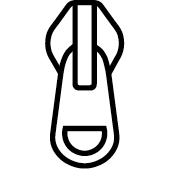 Zipper + lace for easy entry