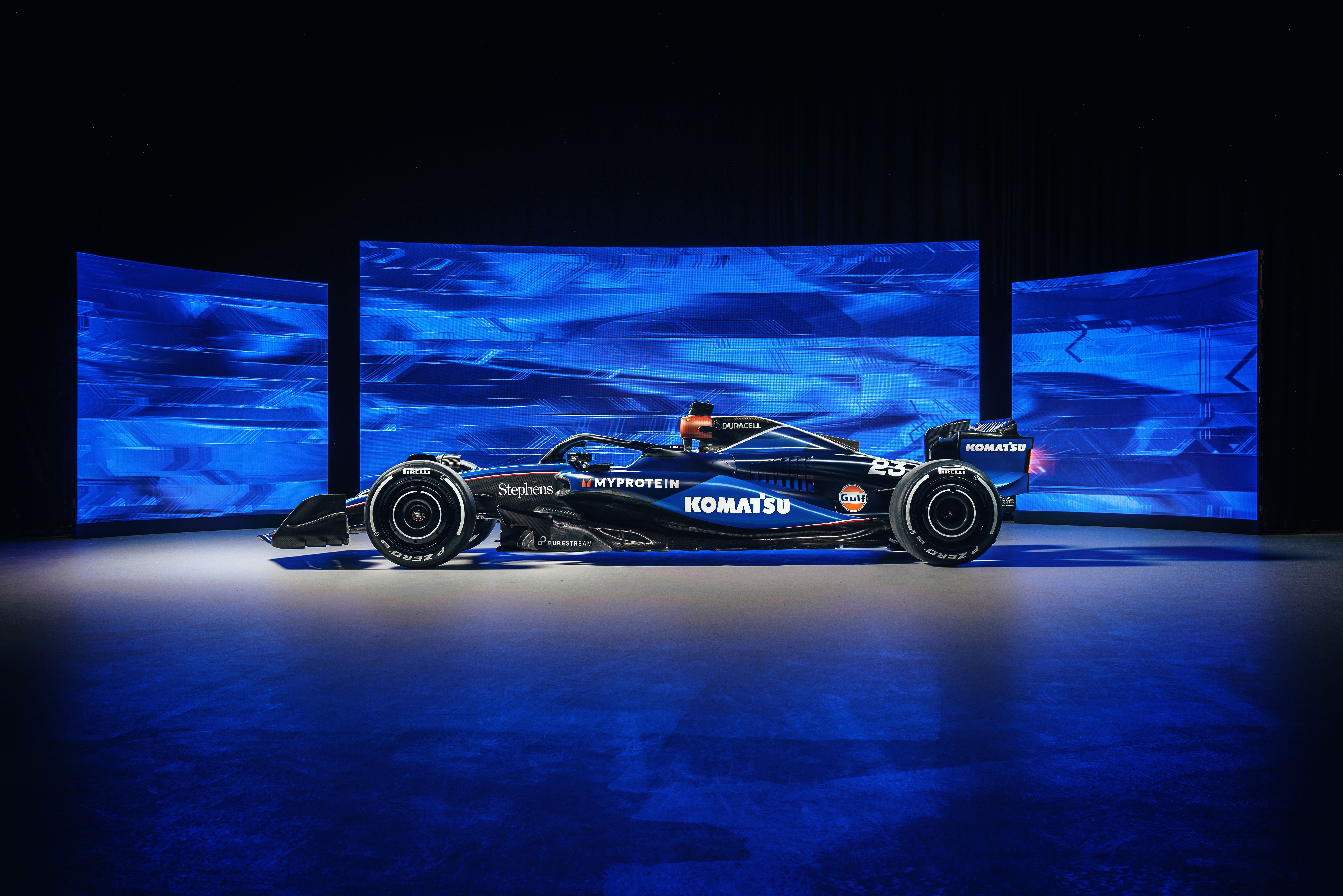 自動車 WILLIAMS F1 TEAM FULL VIEW Williams Williams launch 2025 F1 car in special livery as Carlos