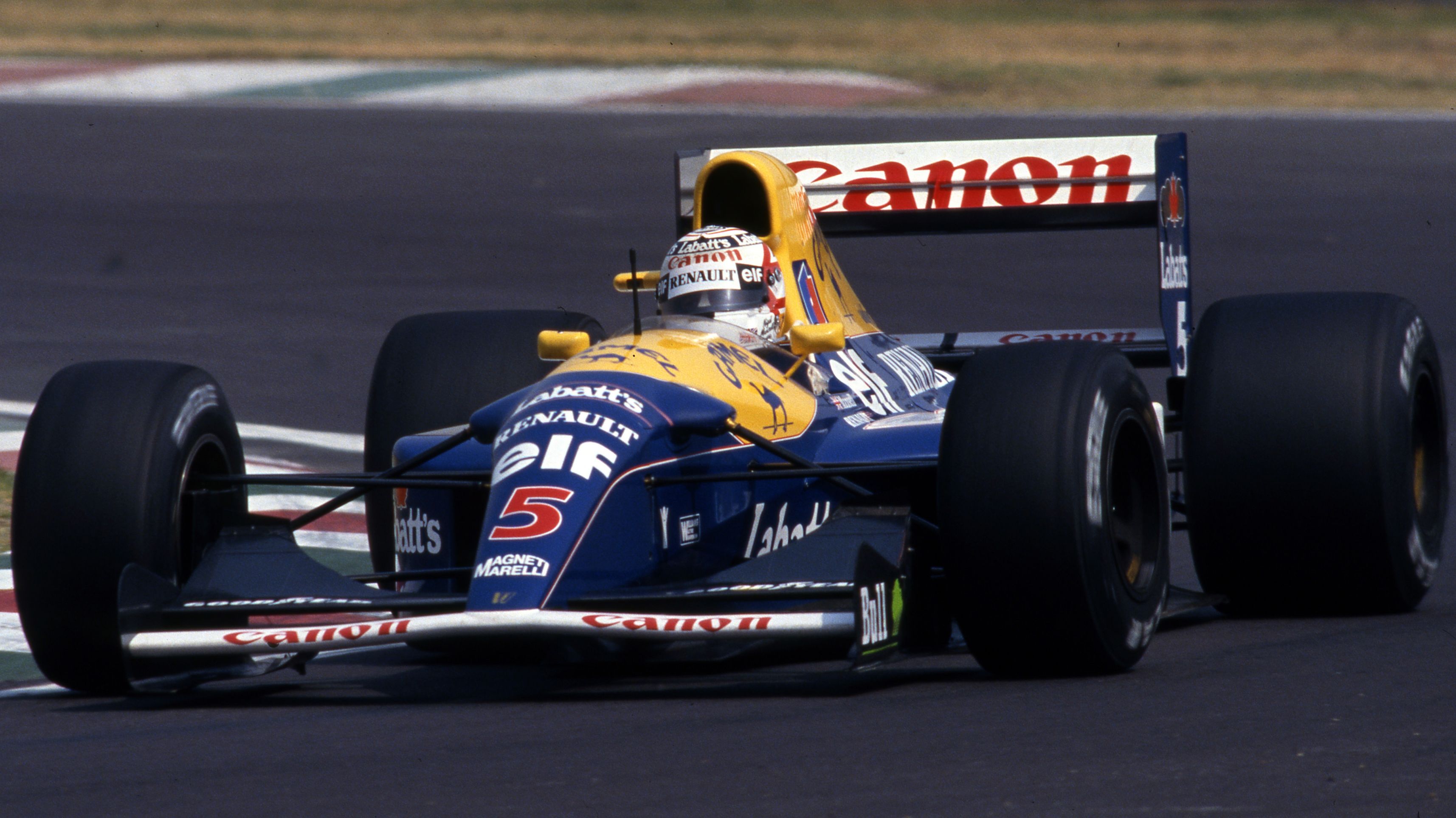 Nigel Mansell'in FW14B fotoğrafı