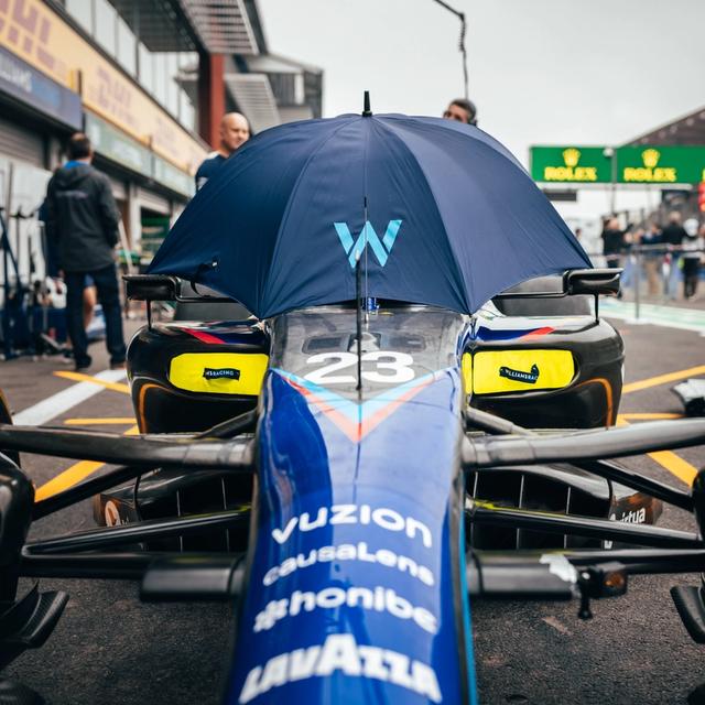 It may be silly season, but we can confirm an umbrella will not be driving car #23 next year