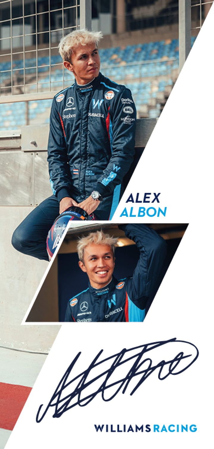 Alex Albon Autographed Card