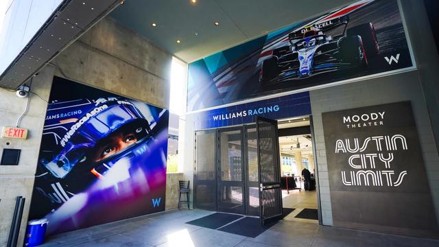 Moody Theater at Austin City Limits received a Williams Racing makeover