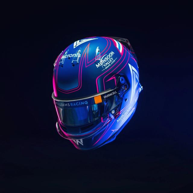 In Photos Alex Albon’s 2023 helmet Williams Racing