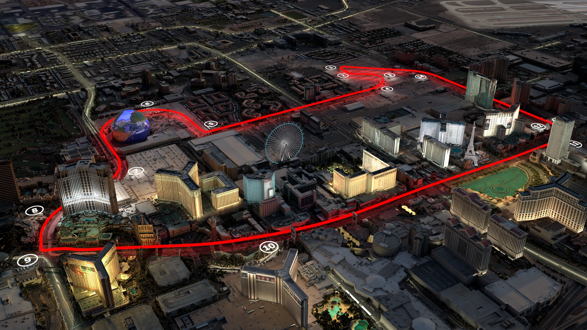 Planlanan Las Vegas Grand Prix pisti