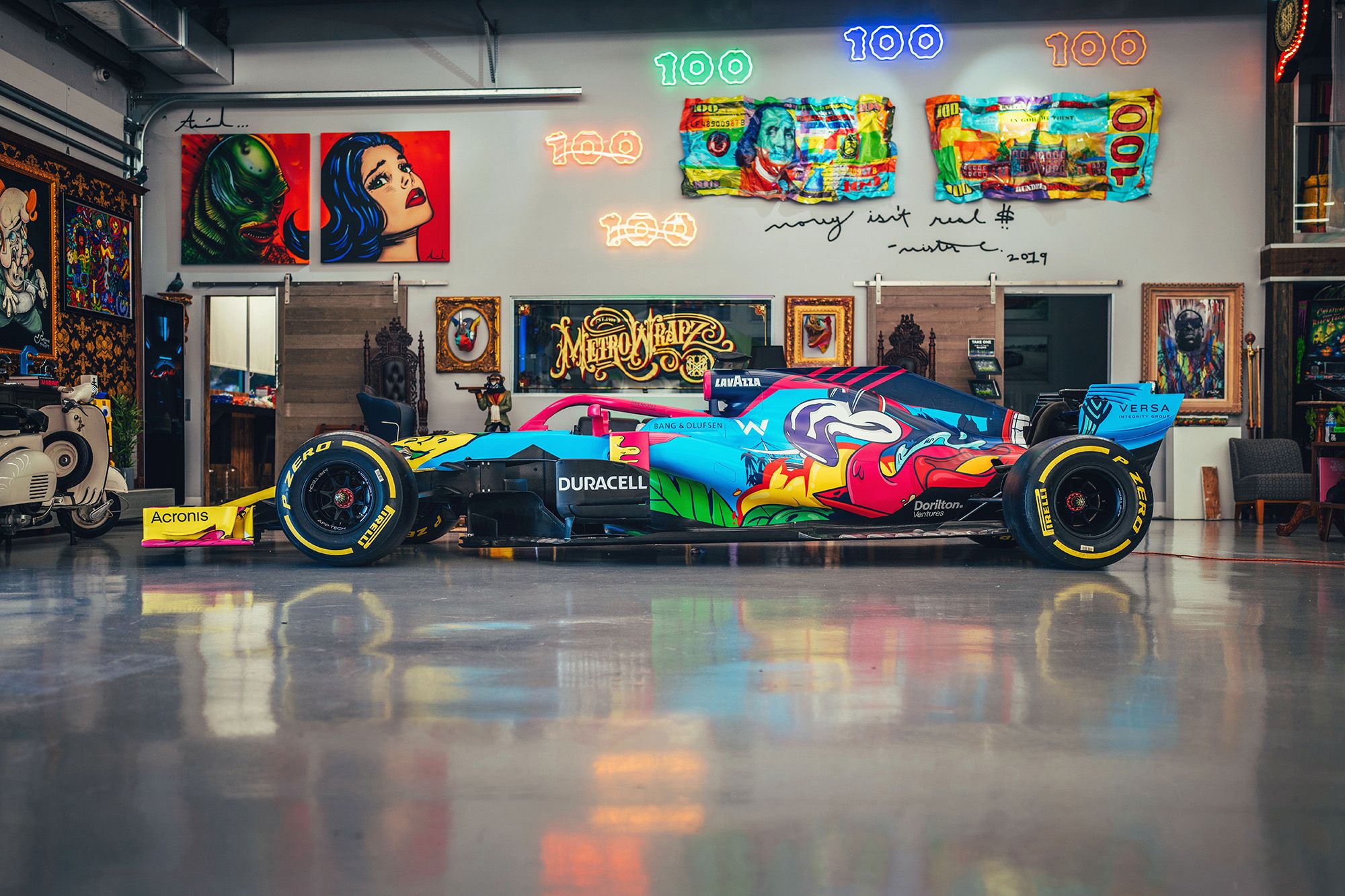 New Miami-Themed Williams Monogram and Graffiti F1 Car Revealed in Collaboration with Artist SURGE Williams Racing