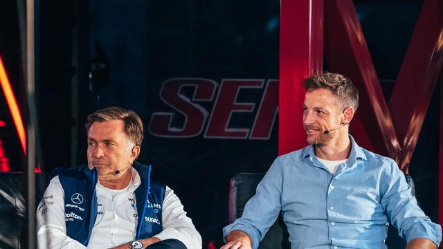 Jost Capito and Jenson Button were on stage answering all the questions
