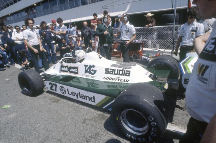 Alan Jones in the Williams FW07B at the 1980 French Grand Prix 