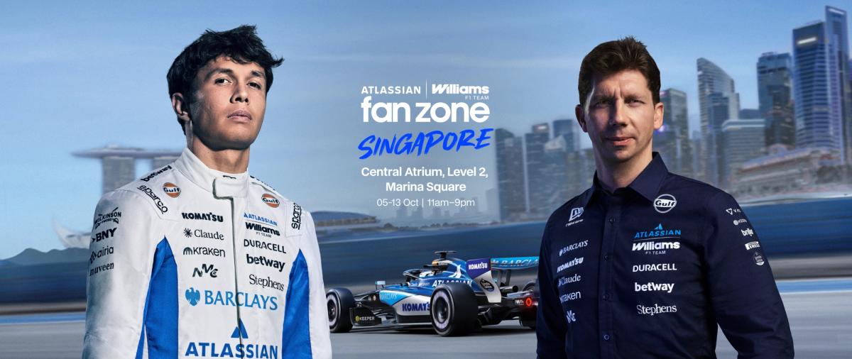 Albon, Vowles and TZUYU to headline Williams Fan Zone in Singapore