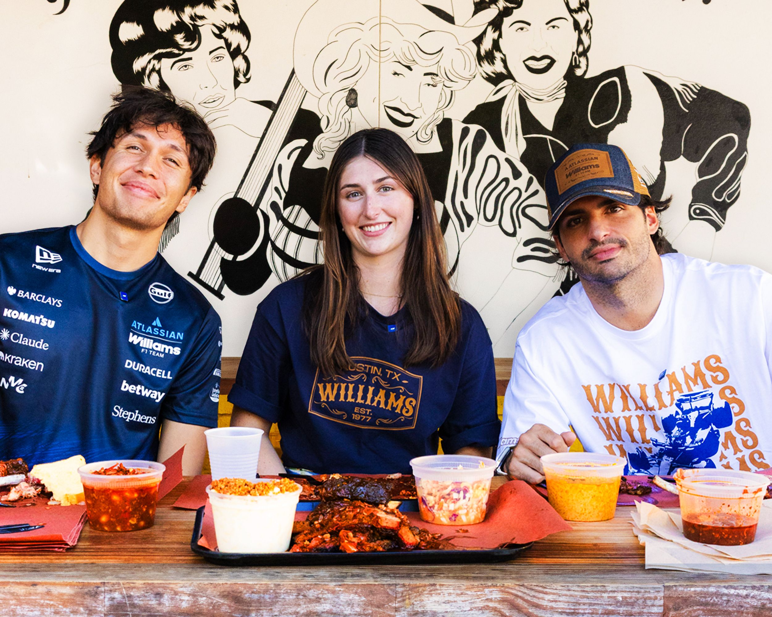 Alex and Carlos' Texan BBQ Cook-Off with Lia | Atlassian Williams F1 Team