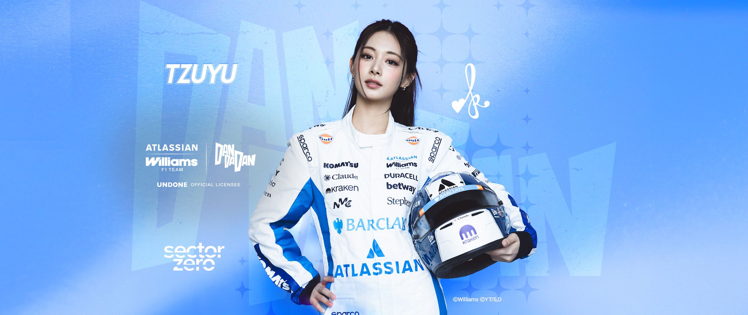 TZUYU to record theme song for Williams F1 and DAN DA DAN deal