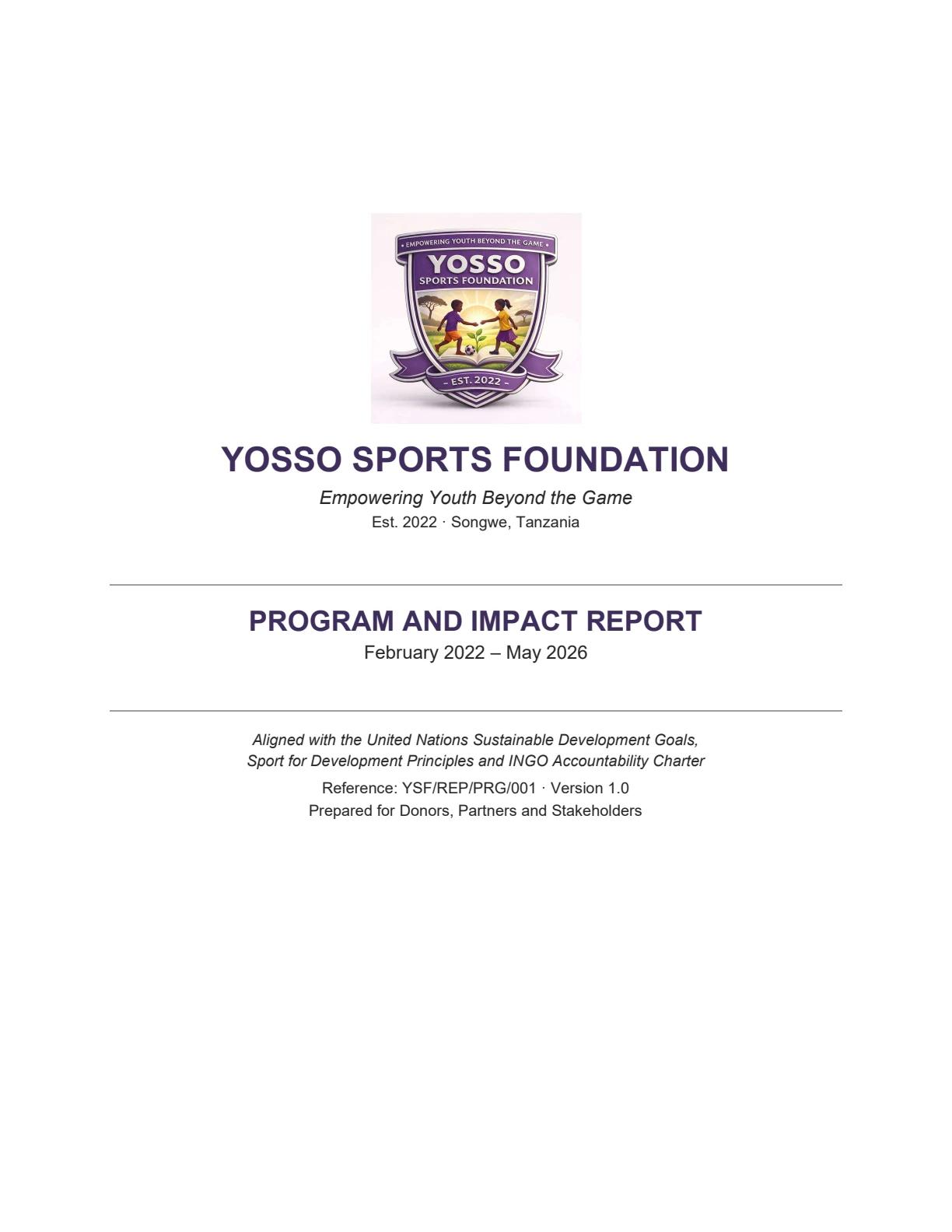 Program & Impact Report 2022–2026