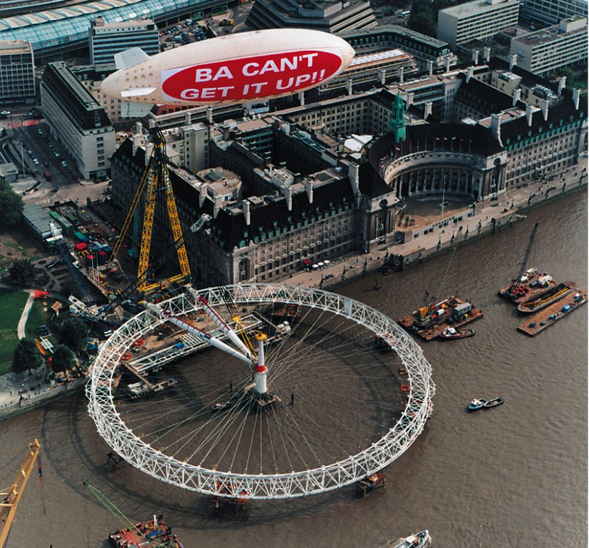 London Eye Branson Airship 