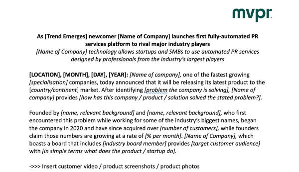 Press Release Template: Free Downloads for Every Announcement Type