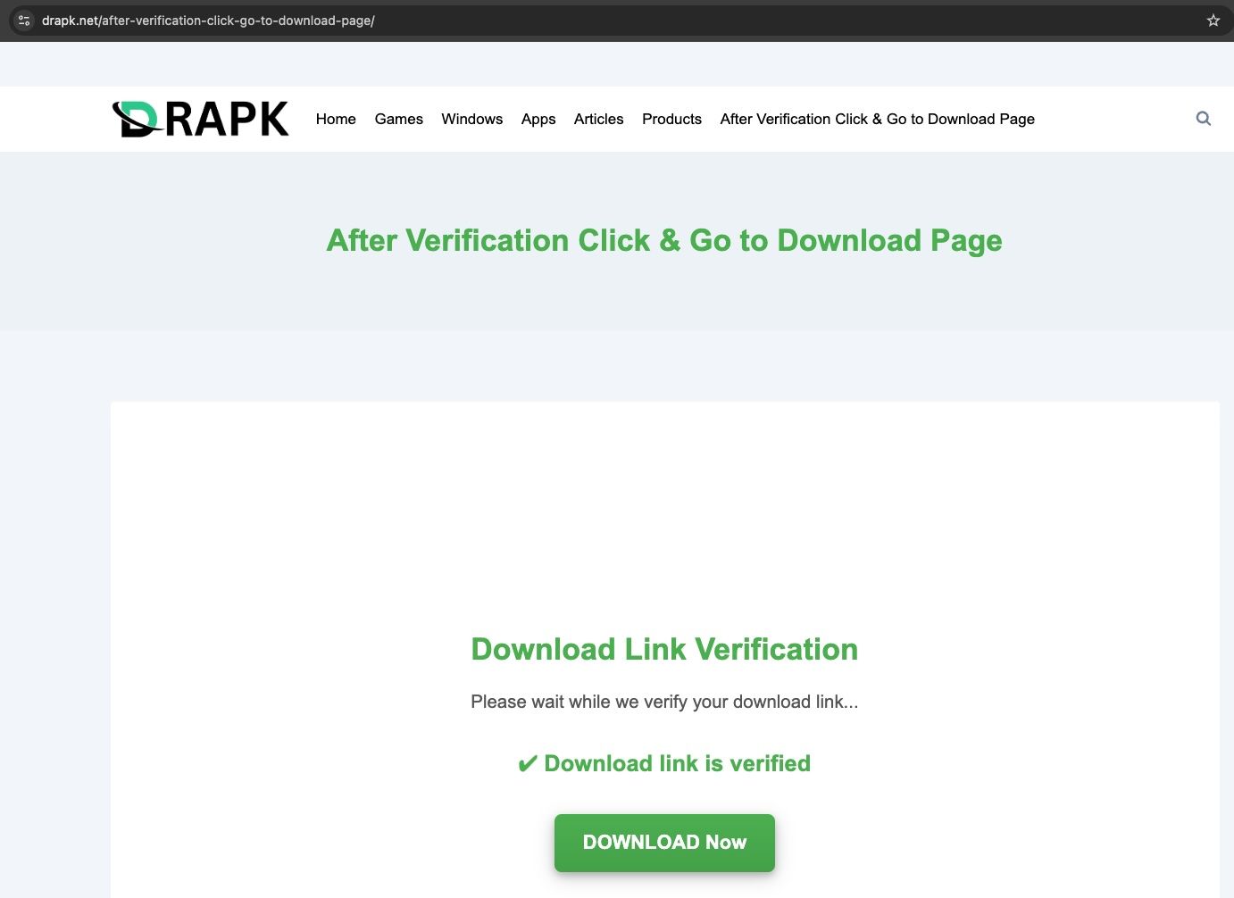 Website leading to the download of the ACR information stealer June 20, 2025.