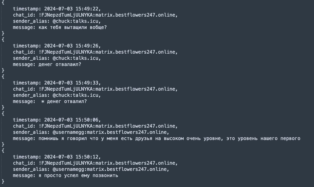 The image depicts a screenshot of Black Basta group members’ leaked conversations from July 3, 2024, where the actor usernamegg talked about their alleged arrest.