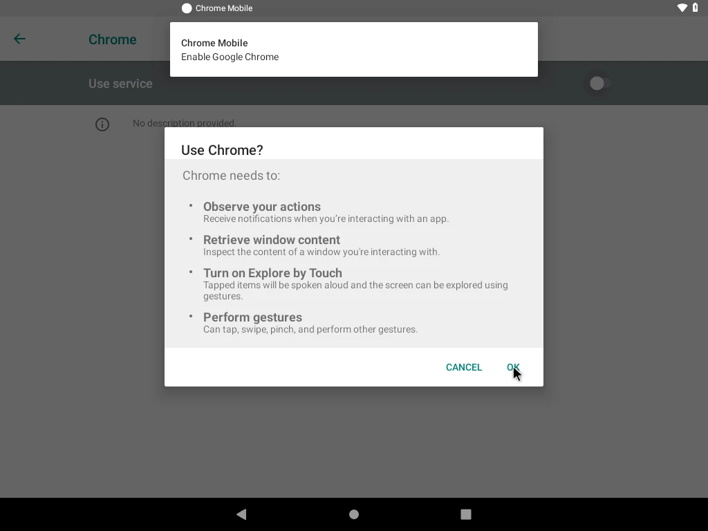 enable accessibility