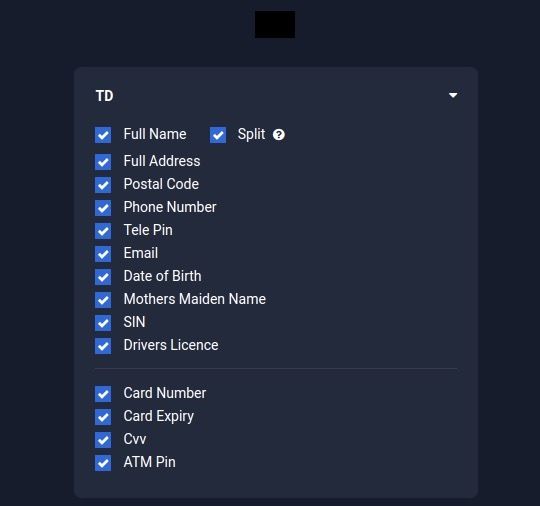 A control panel allowing for extra fields to be added to a phishing page to request more information.