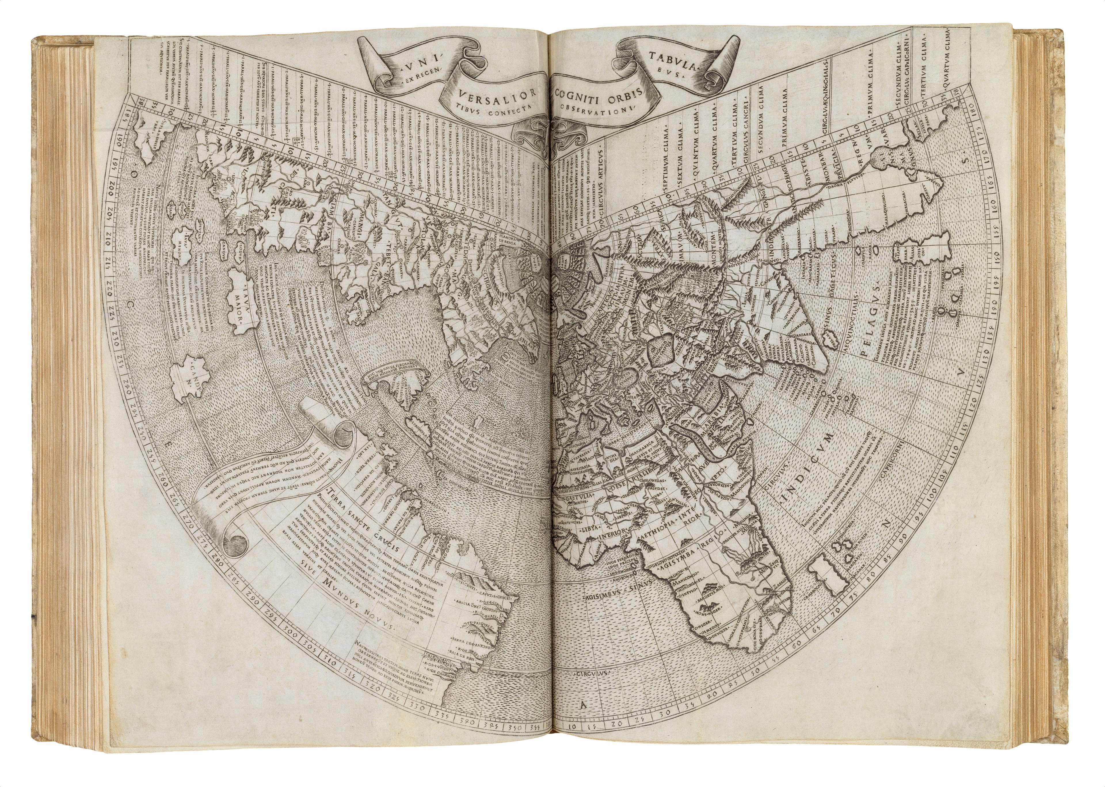 A black and white version of Ruysch's 1507 world map. 
