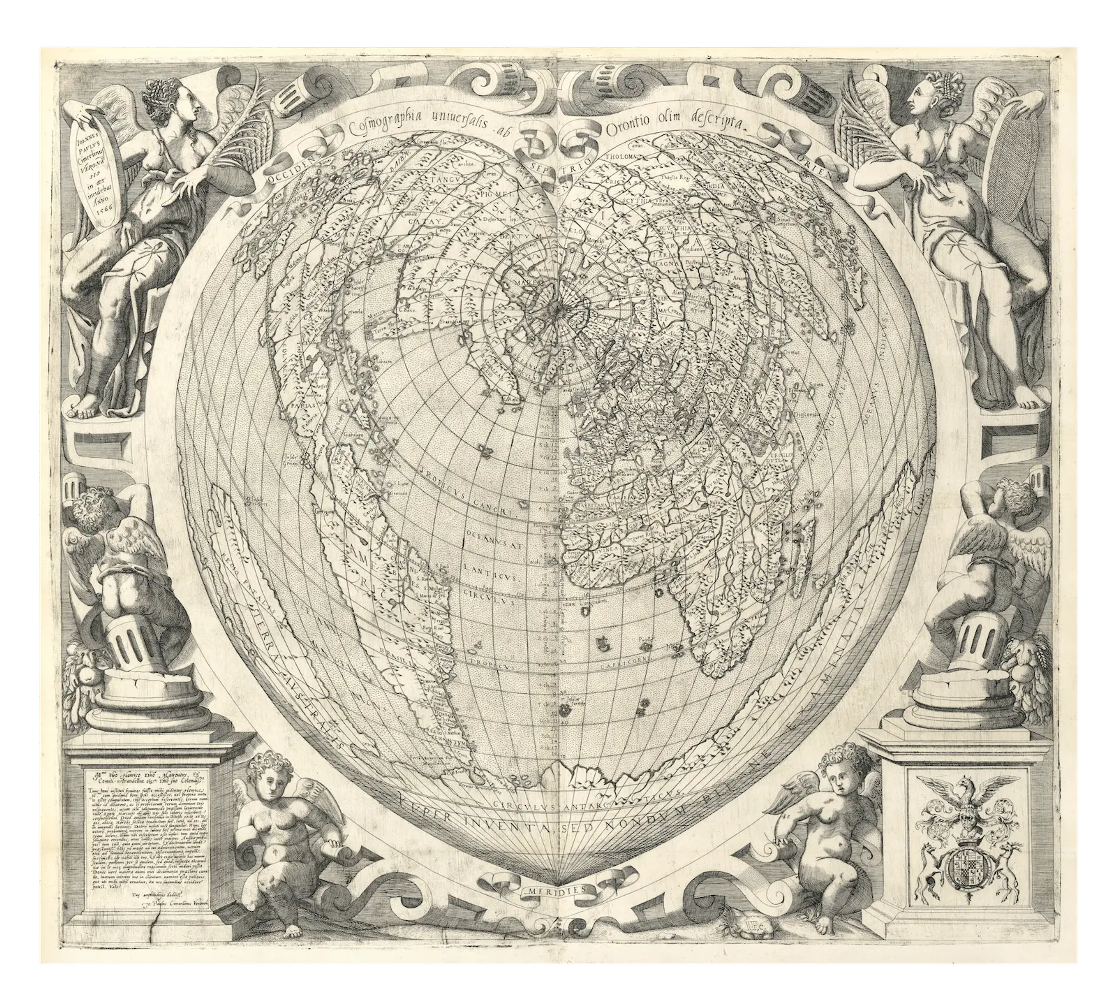 Cimerlino's Cordiform World Map