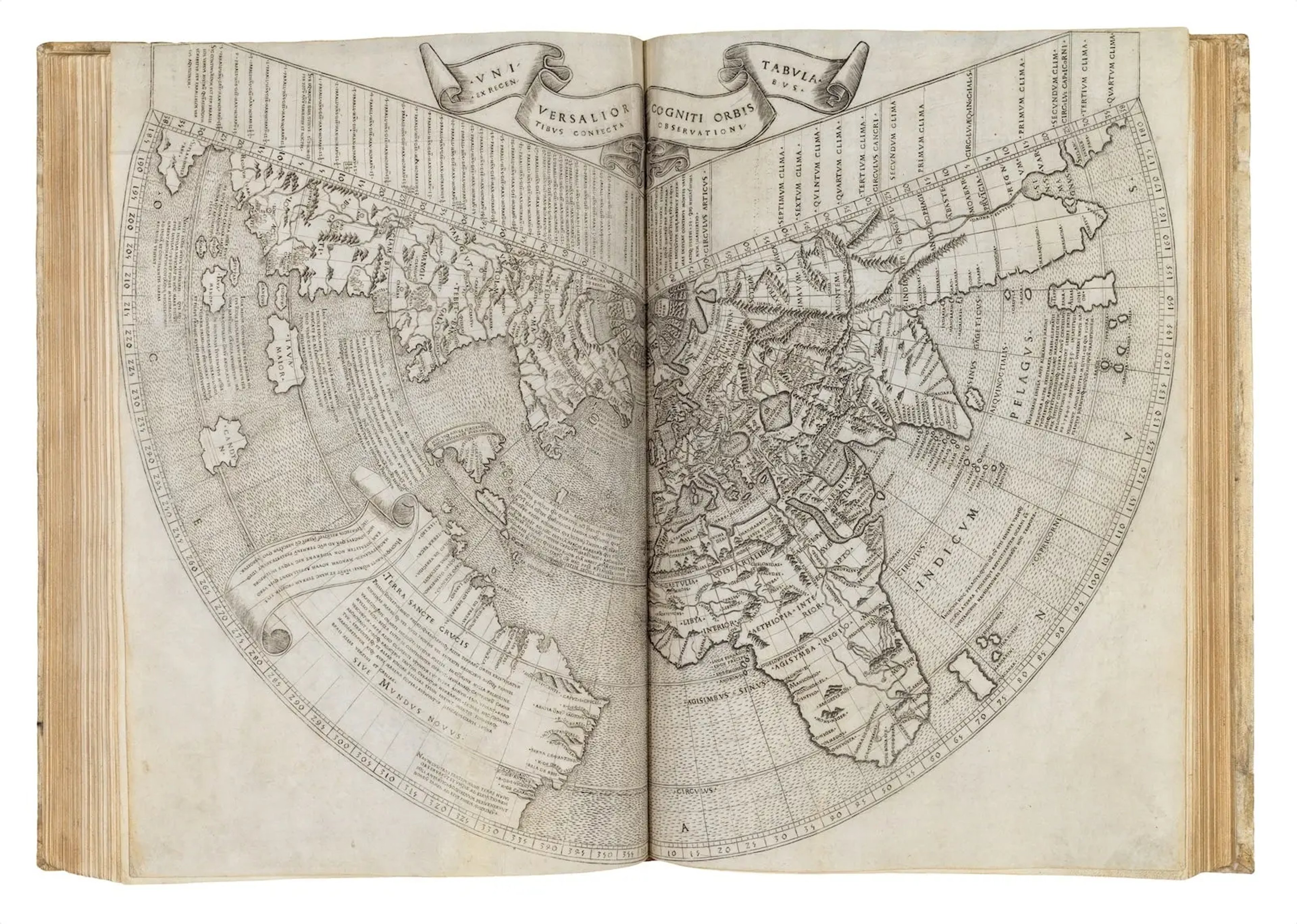 A black and white version of Ruysch's 1507 world map.