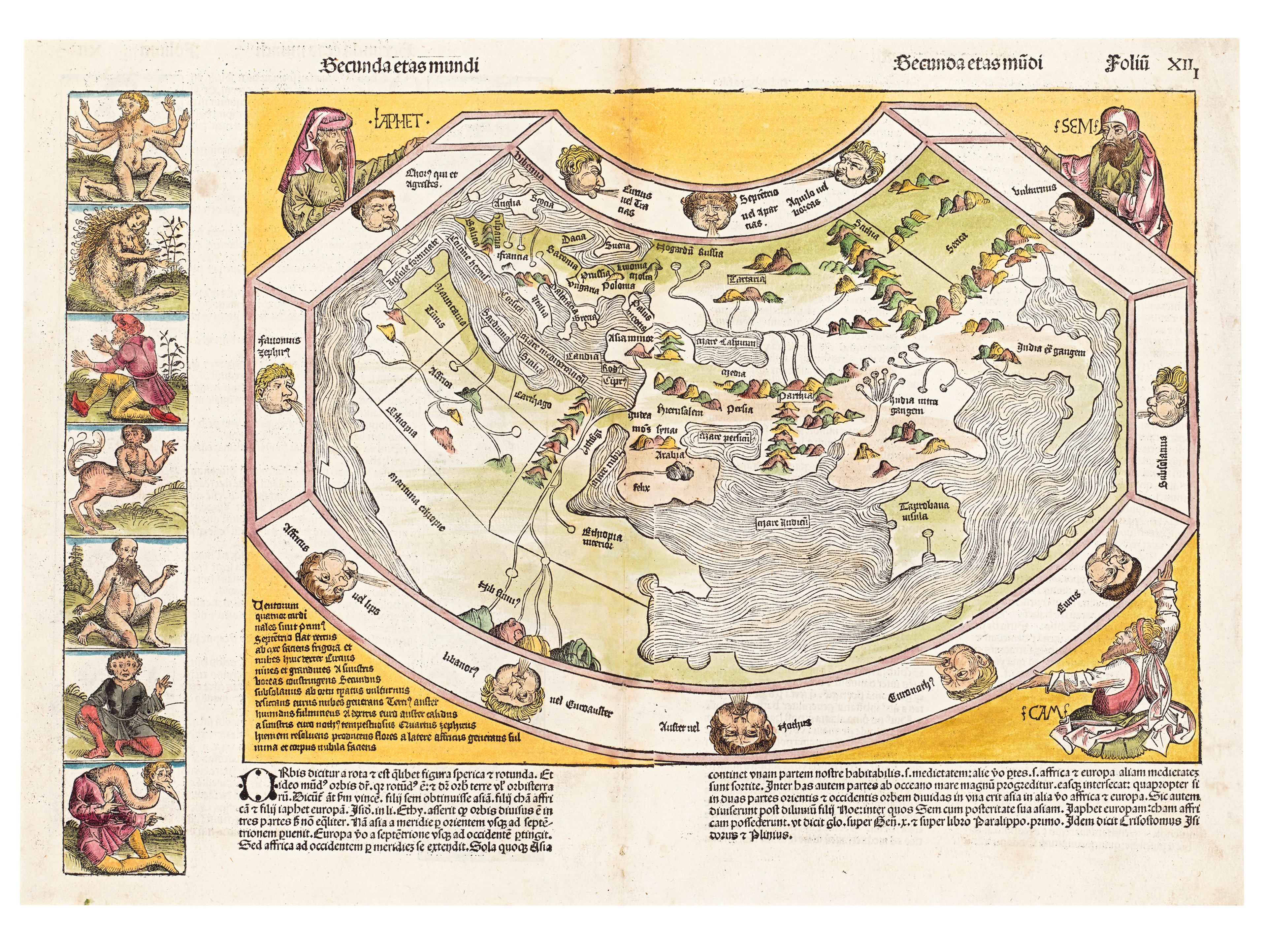 Hartman Schedel, World map from The Nuremburg Chronicle, 1493