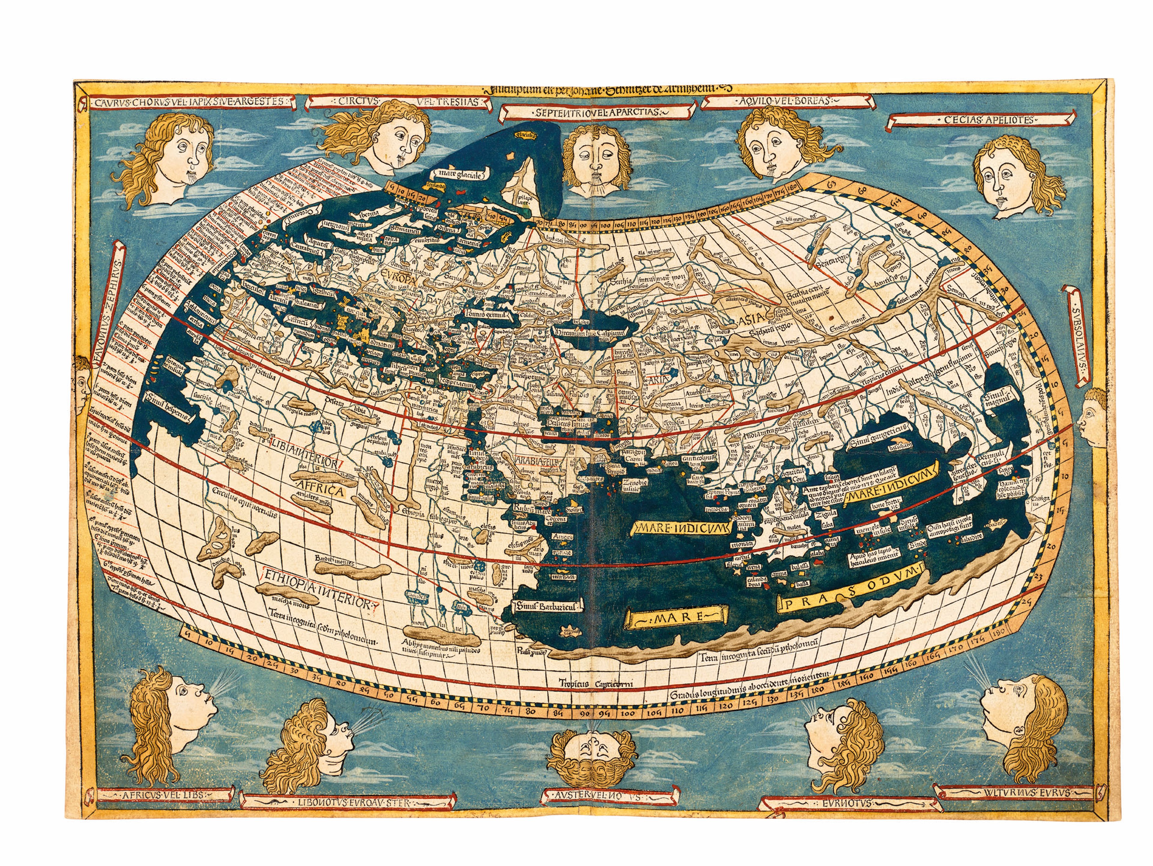Claudius Ptolemy, Untitled world map, 1482