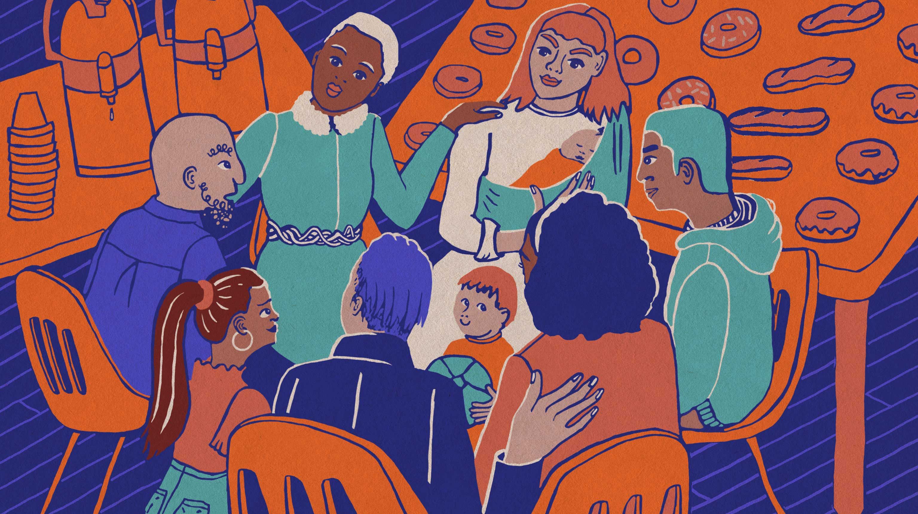 People at table