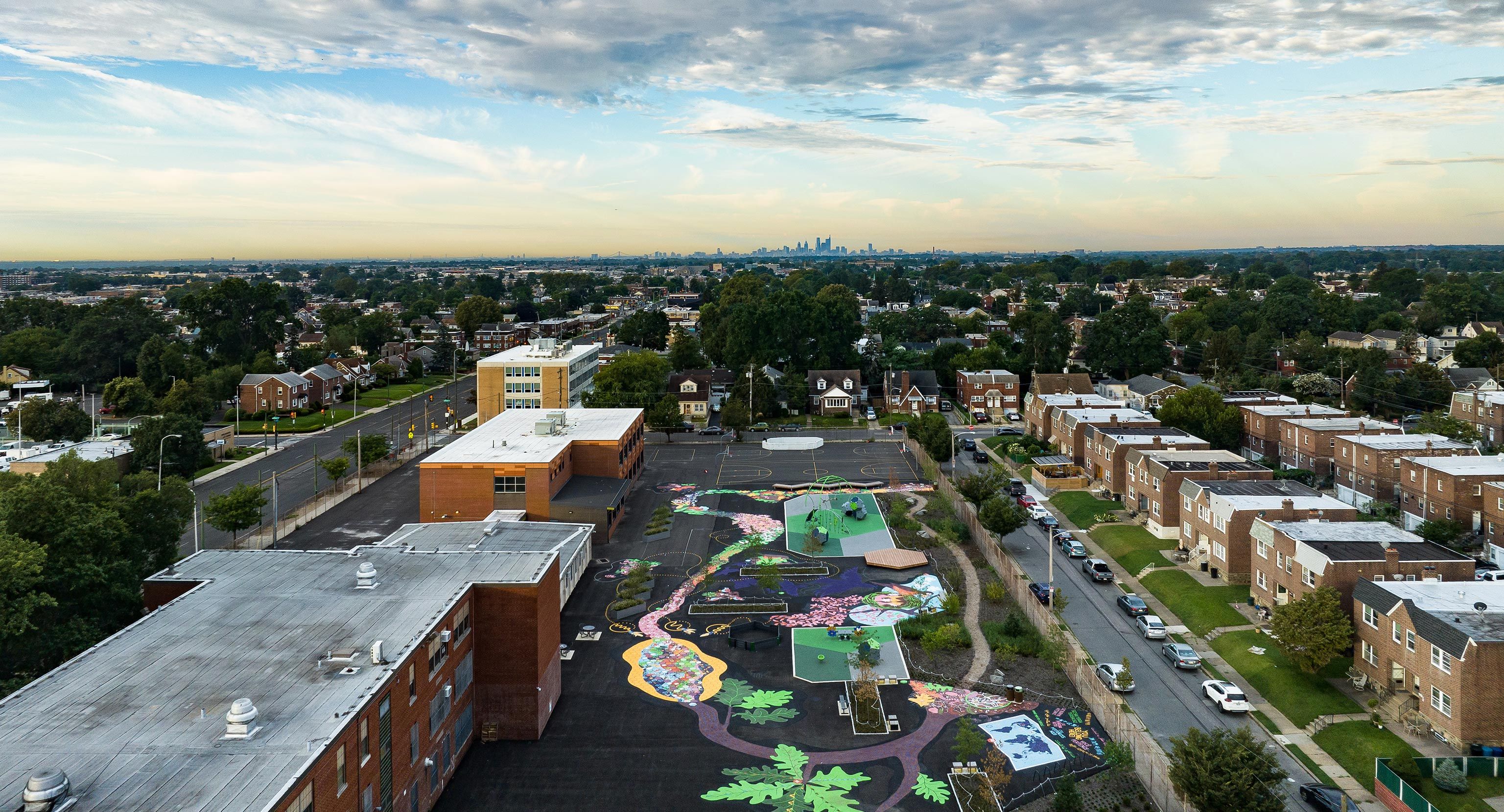 Mural skyline